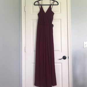 Maroon Bridesmaid Dress